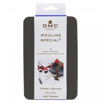 DMC Mouline Embroidery Floss Black Tin 117TIN21 - Image 1 of 2