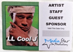 LL Cool J OTTO Tuch Backstage Pass von der 2013 authentischen Tour Original - Bild 1 von 3