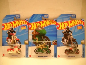 Hot Wheels 2025 Treasure Hunt 1966 Triumph Tiger Honda Super Cub Motorrad Konvolut - Bild 1 von 1