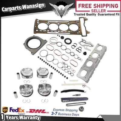 Engine Rebuild Head Gasket Piston For Mercedes-Benz C260 CLS300 E300 2.0L 19-25 - Image 1 of 4