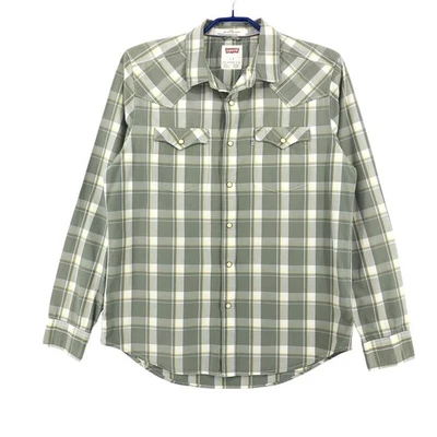 Levi's Strauss & Co Hombre Entallado Manga Larga Informal Cuadros Camisa Talla L - Imagen 1 de 4