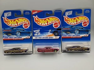 Hot Wheels Vntg Lot- '59 Chevy Impala 1997 & 2 X 65 Impalas 1998 First Edition - Picture 1 of 24