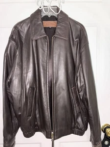 Brooks Brother Leather Jacket Men’s Size Medium - Picture 1 of 3