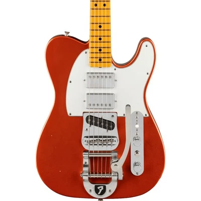 Fender Stories Collection Mike Campbell Sig Red Dog Tele, Maple FB, Red Dog Red - Image 1 of 4