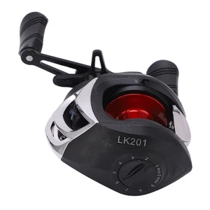 Baitcasting Mulinello Basso Profilo Zattera Ruota Pesca 7.2:1 Rapporto Ingranaggi Filo Plastica Cu - Foto 1 di 22