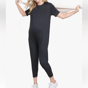 Hatch Walkabout Jumpsuit anthrazit grau dehnbar Umstandsmode bauchfreundlich - Bild 1 von 8