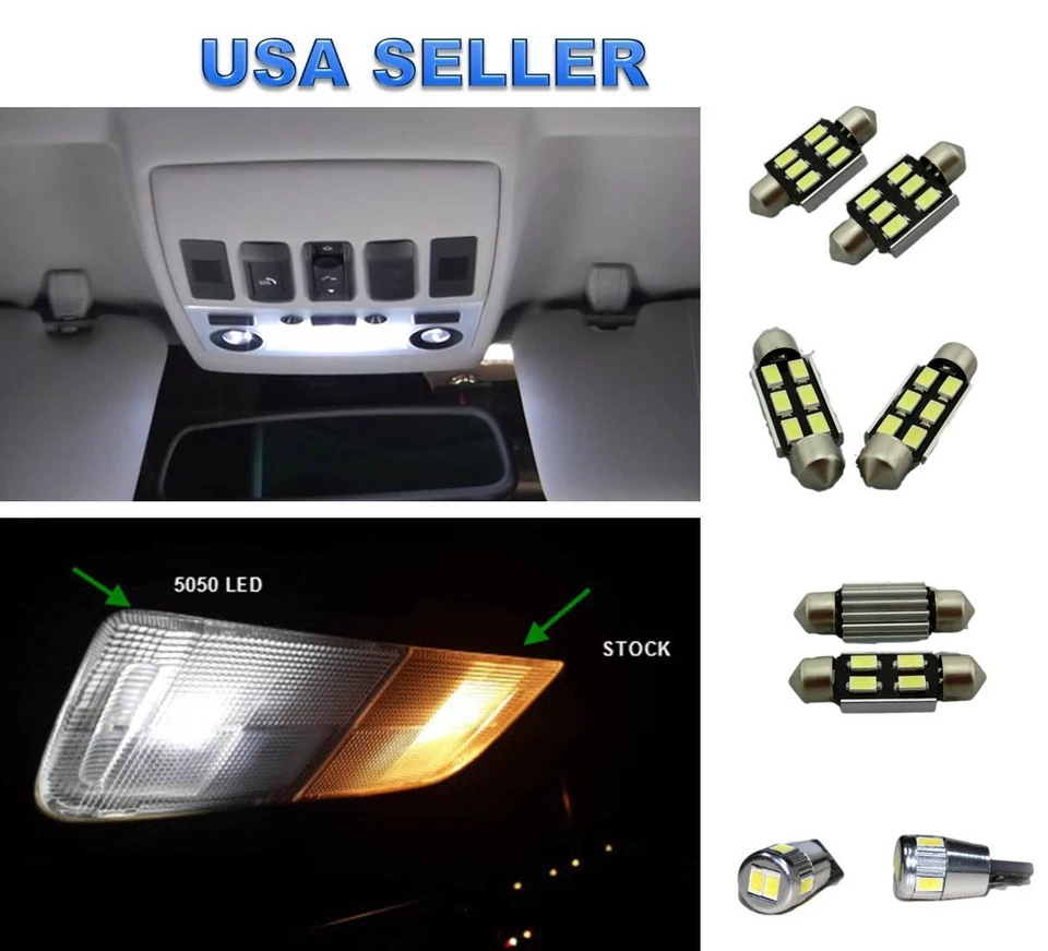 11件装LED车内灯套件适用于大众捷达MK6 5630 - 无错误  — 第 1/1 张图片