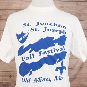 VINTAGE ST JOACHIM ST JOSEPH FALL FESTIVAL OLD MINE MO SINGLE STITCH T-SHIRT 2XL - Picture 1 of 10