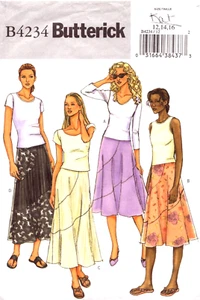 Butterick 4234 - Skirts-Very Loose Fitting-Flared-Below Mid-Knee-Misses' 12-16 - Picture 1 of 4