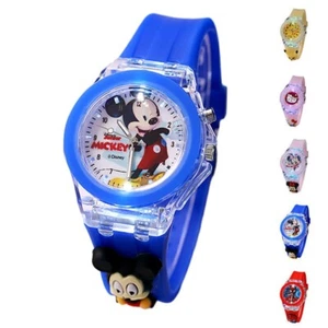 Mickey Mouse Light Up Watches Toddler Kids Boys Kids Children Wrist Watch Gift□ゞ - Picture 1 of 15