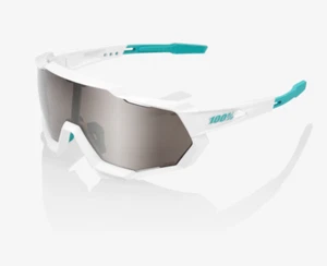 100% Speedtrap SE BORA - hansgrohe Team White Sunglasses, Silver Mirror Lens - Picture 1 of 3