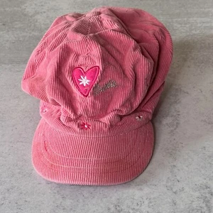 Vintage Barbie Girls Pink Corduroy Newsboy Cap Hat 2003 - Picture 1 of 10