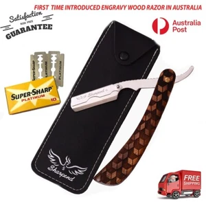BARBER CUT THROAT SHAVETTE STRAIGHT RAZOR RASOIR TRAVELING CASE, 10 BLADES free - Bild 1 von 7