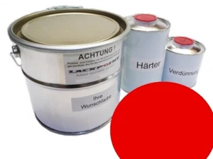 7 Liter Set 2K Autolack geeignet für Mazda SQ Blaze Red kein Wasserlack Glanz R - Picture 1 of 2