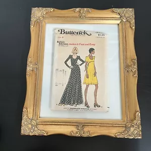 Vintage 1970s Butterick 3513 Betsey Johnson Boho Tie Dress Sewing Pattern 8 CUT - Picture 1 of 11