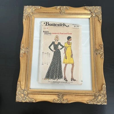 Vintage 1970s Butterick 3513 Betsey Johnson Boho Tie Dress Sewing Pattern 8 CUT - Image 1 of 4