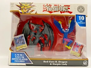 Yu-Gi-Oh! Figuras - Paquete de 2 Ojos Rojos B. Dragón y Arpía Dama 3.75" *Nuevo* En Caja - Imagen 1 de 4