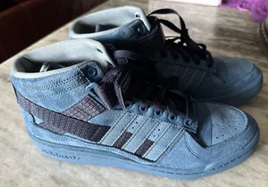 Parley x adidas Forum Mid 'Altered Blue' GX6985 NEW w/o Box SIZE 10.5 - Picture 1 of 15
