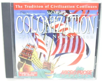 Sid Meier's COLONIZATION Create A New Nation (PC CD-ROM, 1997) Windows 3.1/95 - Image 1 of 4