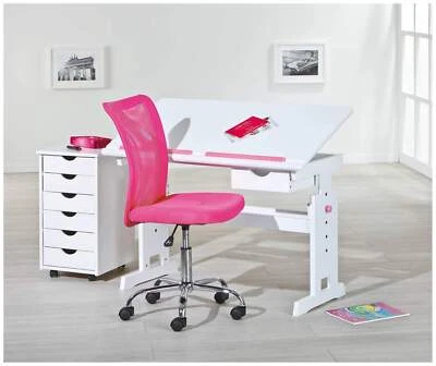 Kinderschreibtisch BARU mit Rollcontainer SIMON und Stuhl Bonnie Pink - Bild 1 von 4
