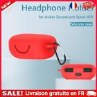 Silicone Charging Box Covers Earphone Case for Anker Soundcore Sport X10 (Red)