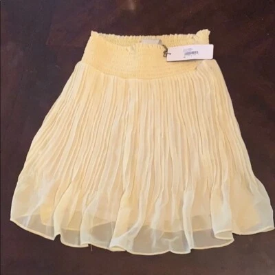 H By Bordeaux Pleated Mini Skirt NWT Lemonade Sz P - Image 1 of 3