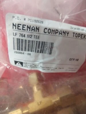 COMPRESSION TEE/Neenan Company/Lead Free/ 764/ 1/2 IN Tee /Pack of 10 - Image 1 of 4