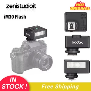 US Godox iM30 6500K Pocket Camera Flash Speedlite for Canon Fuji Nikon Sony - Picture 1 of 16