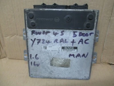 ROVER 1.6 16v MANUAL ENGINE ECU BRAIN NNN100743 FROM 2001 YEAR CAR - Image 1 of 4