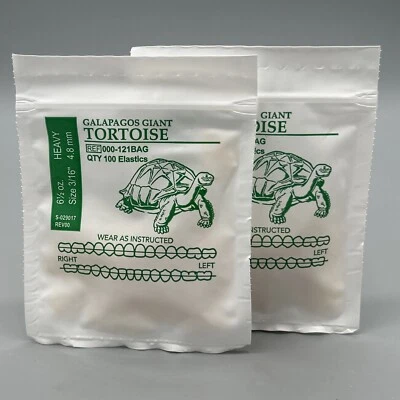 2 Galapagos Giant Tortoise American Orthodontics Elastics Dental Braces