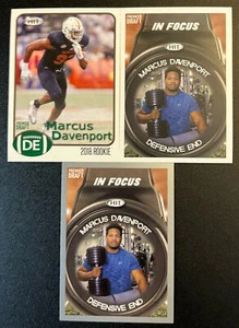 (3 Stück) Marcus Davenport Rookie 3 Karten Lot 2018 SAGE Silver Parallel RC - Bild 1 von 2