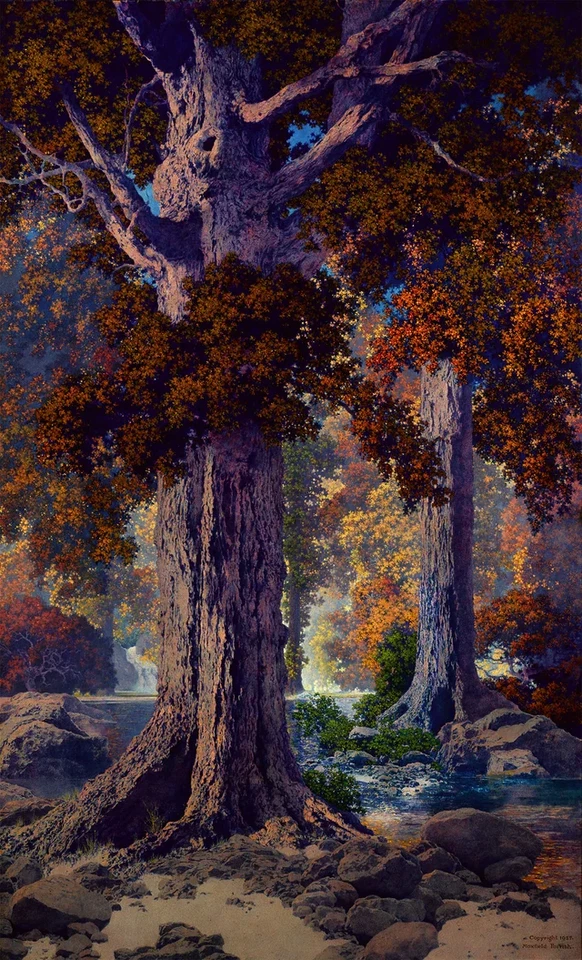 Maxfield Parrish : Autumn Woods : Archival Quality Art Print 13"X19" - Image 1 of 2