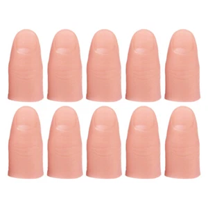 10Pcs False Finger Support Fingertip Protector Silk Thumb Finger - Picture 1 of 12