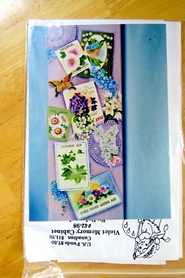 DELANE LANGE 1998 VICTORIAN POSTCARD SCRAP MEMORY CABINET PAINTING PATTERN 42 - Image 1 of 2