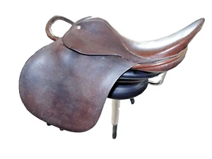 GP saddle 15.3/4''  wide fit 8'' D-D English leather - Picture 1 of 17