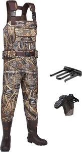 Hunting Waders, Neoprene Chest Waders for Men with 800G Insulated Boots Waterpro - Picture 1 of 7