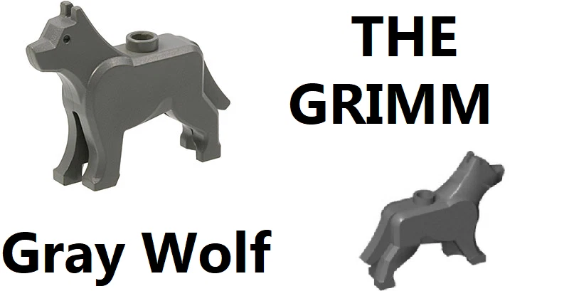 LEGO Minifigura Gris Lobo El Grimm Perro Sombrío Mascota Animal Salvaje Bosque Harry Potter Foto 1 de 1