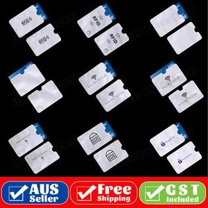 Up to 20PCS RFID Blocking Sleeve Secure Credit Debit Card ID Protector Anti Scan - Picture 1 of 31