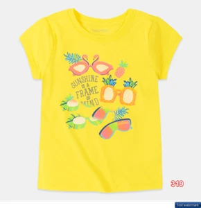 Nautica “Sunshine is a Frame of Mind” Girls Graphic T-Shirt S/P/CH 7 - Picture 1 of 1