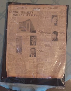PERIÓDICO MILTON NIGHT STANDARD 1936 MILTON PA LUCKY LUCIANO TITULAR ORIGINAL - Imagen 1 de 4