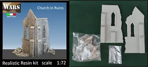 WARS 14-72 Kit De Resina Iglesia En Ruinas Diorama WW2 1:72 - Imagen 1 de 1