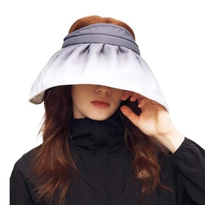 Women Wide Brim Sun Visor Foldable UPF 50+ UV Protection Sun Hat Beach Cap Ro... - Picture 1 of 9