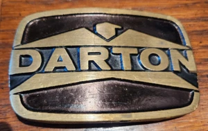 Vintage Darton Archery Bow Company Belt Buckle Dynabuckle Brass - Picture 1 of 2
