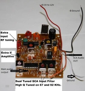 SCA RECEIVER   FIXED FREQUENCY 67 / 92 sca1 / sca 2 FREE SHIPPing USA Mainland - Afbeelding 1 van 1