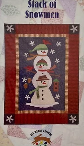 Schneemann Stapel Quilt Muster von The Rabbit Factory - Bild 1 von 2