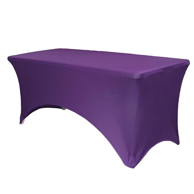 YCC Linens - Stretch Spandex Table Covers, Fitted Rectangular Tablecloths - Image 1 of 4