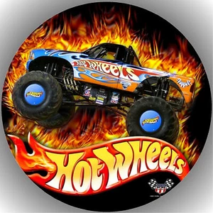 Tortenaufleger Geburtstag Party Tortenbild Fondant Oblate Hot Wheels  P1 - Bild 1 von 1