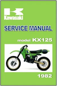 KAWASAKI Workshop Manual KX125 1982 Maintenance Service & Repair KX125-B1 - Picture 1 of 4