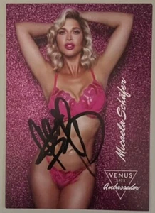 MICAELA SCHAFER, AUTOGRAPHED PHOTO ! 100% AUTHENTIC ! ACTRESS, GORGEOUS STUNNER - Picture 1 of 1