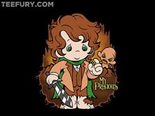 My Precious Moments Lord of the Rings Womens/Juniors Shirt Hobbit Frodo Gollum